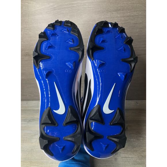 Nike Alpha Menace Strong White Blue Football Cleats II5139-101 Men\'s Size 12 NEW